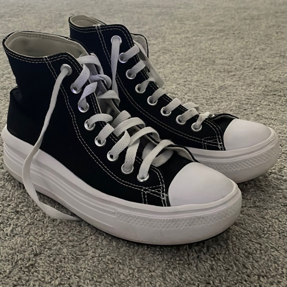 Platform Converse Black and White